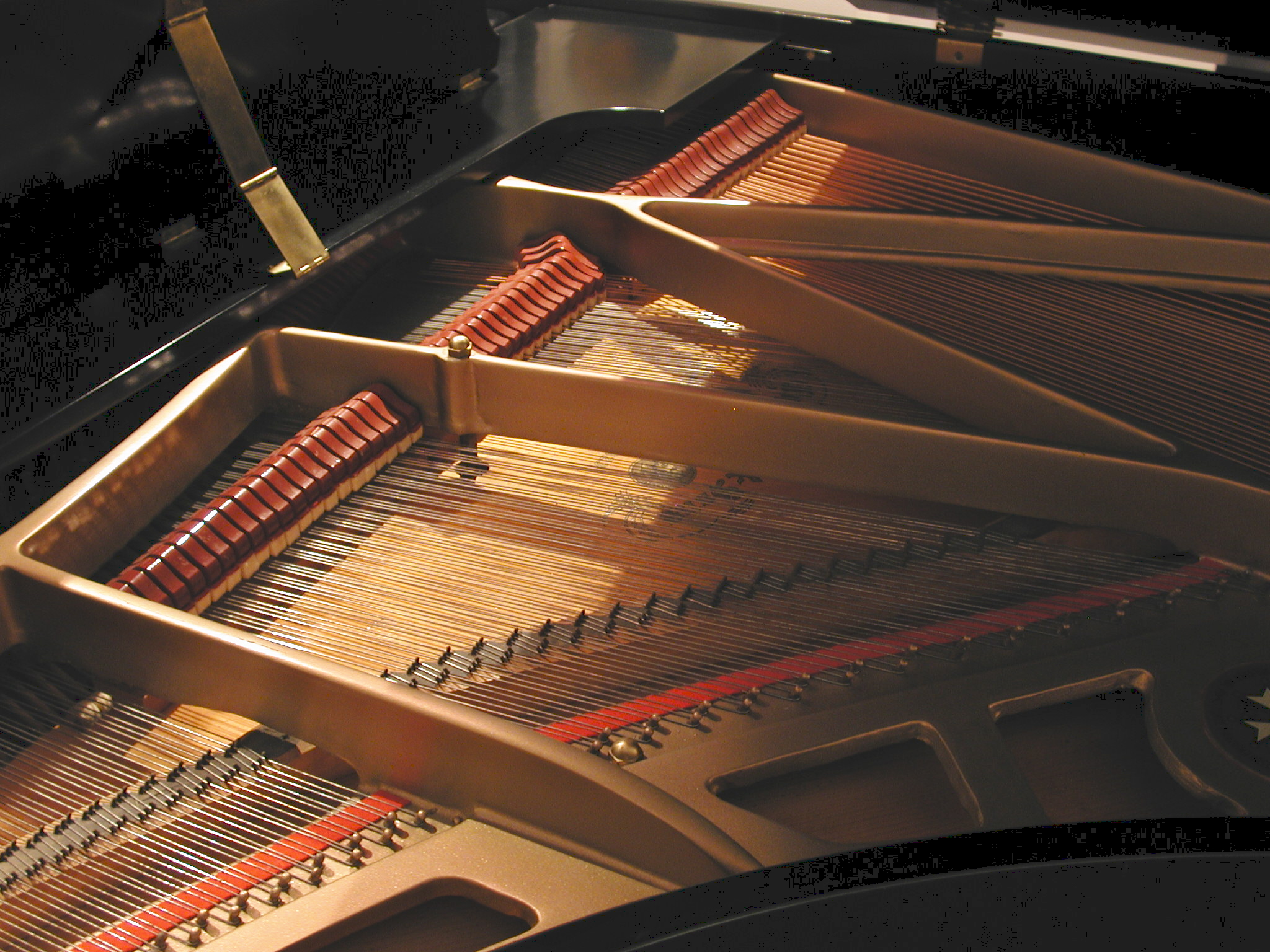 Chickering soundboard and harp